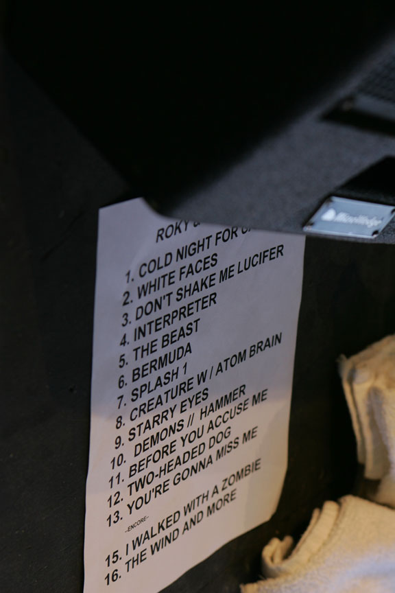 Roky's set list at Coachella 2007 